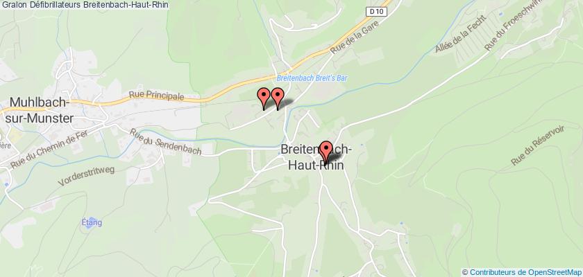 plan défibrillateurs Breitenbach-Haut-Rhin