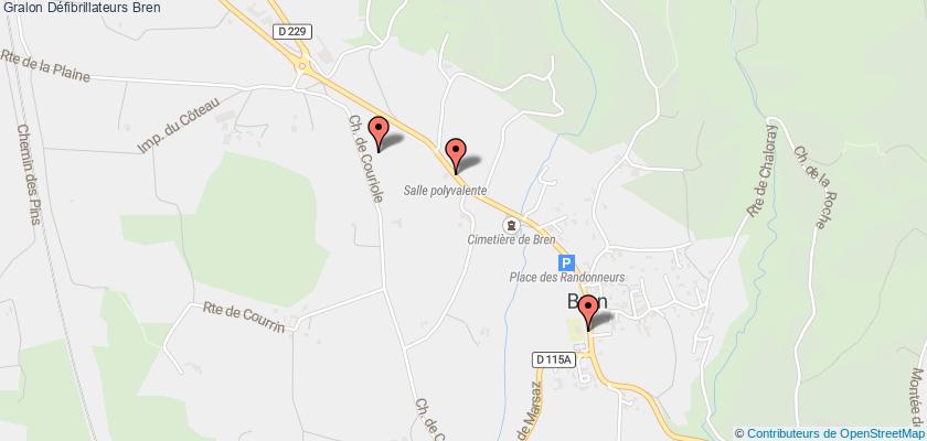 plan défibrillateurs Bren