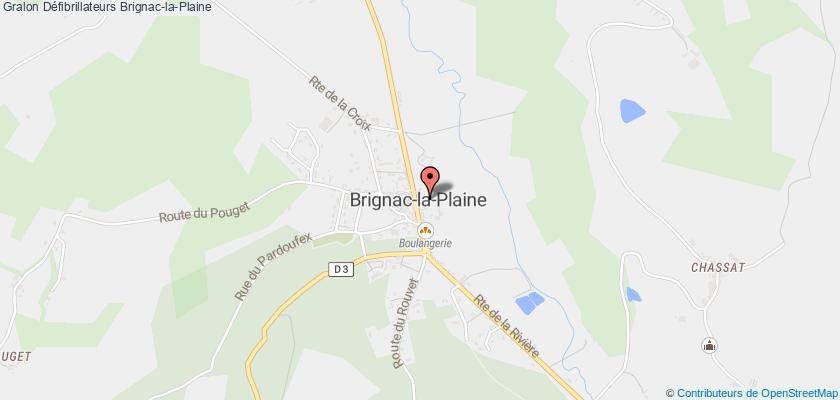 plan défibrillateurs Brignac-la-Plaine