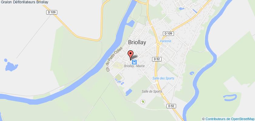 plan défibrillateurs Briollay