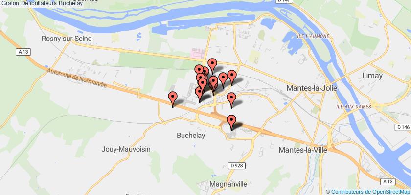 plan défibrillateurs Buchelay