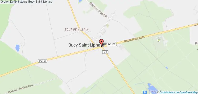 plan défibrillateurs Bucy-Saint-Liphard