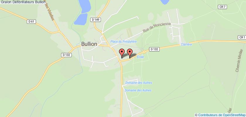 plan défibrillateurs Bullion