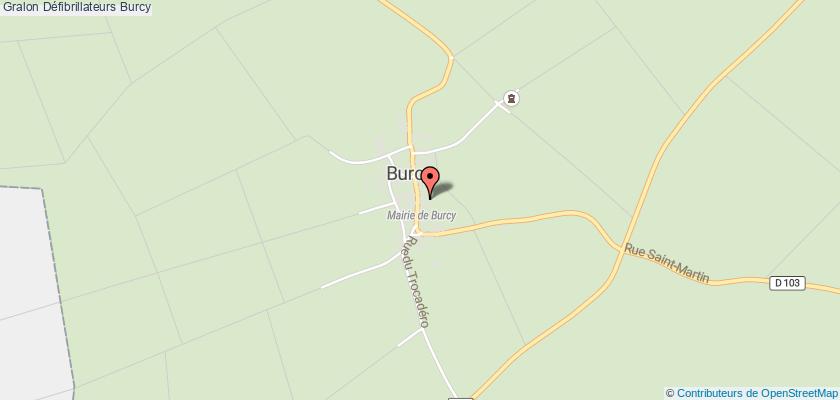 plan défibrillateurs Burcy