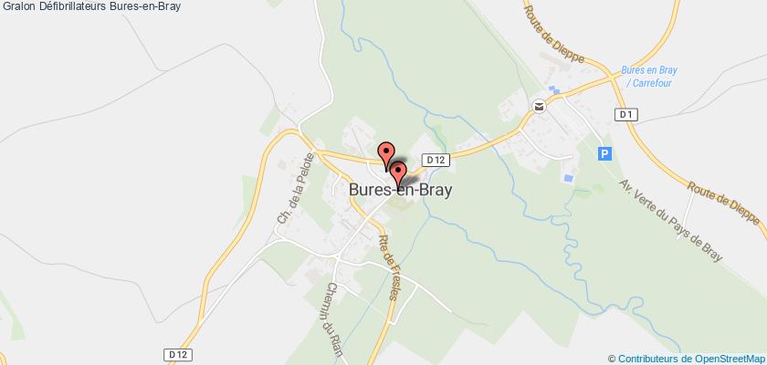 plan défibrillateurs Bures-en-Bray