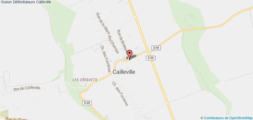 plan défibrillateurs Cailleville