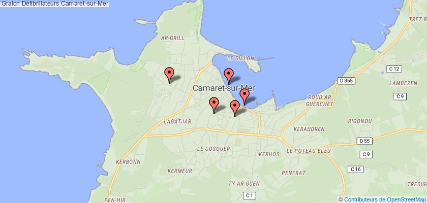 plan défibrillateurs Camaret-sur-Mer