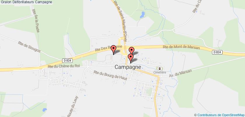 plan défibrillateurs Campagne