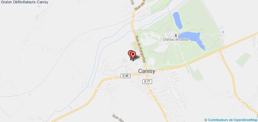 plan défibrillateurs Canisy
