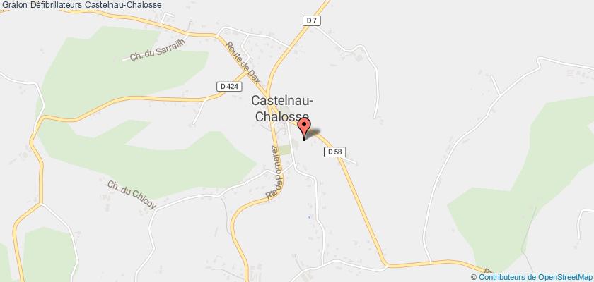 plan défibrillateurs Castelnau-Chalosse