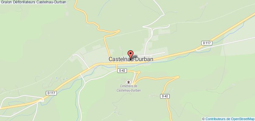 plan défibrillateurs Castelnau-Durban