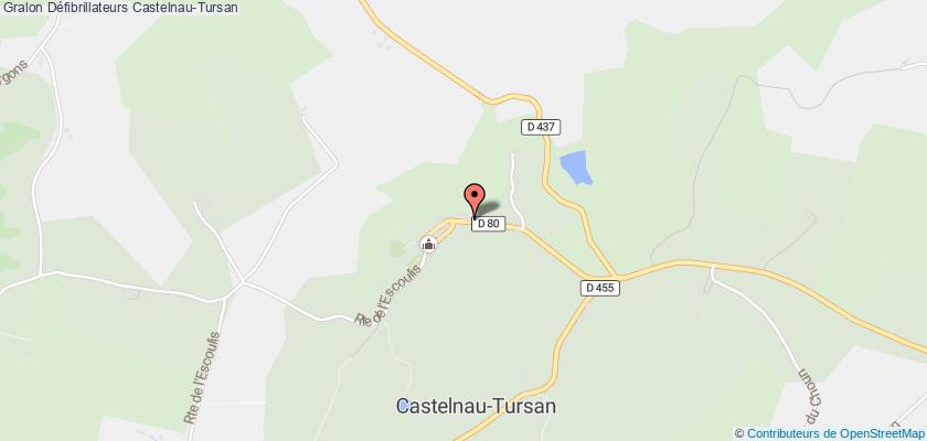 plan défibrillateurs Castelnau-Tursan