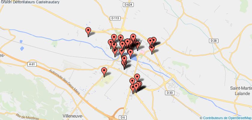 plan défibrillateurs Castelnaudary