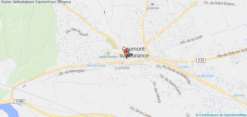 plan défibrillateurs Caumont-sur-Durance