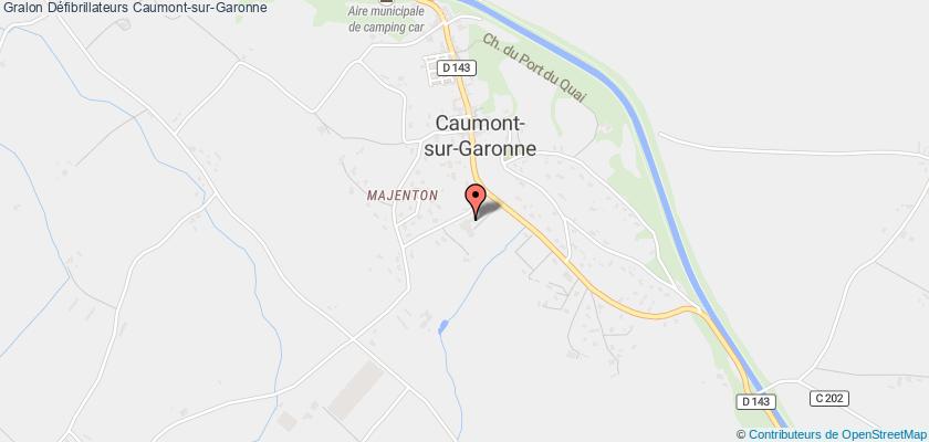 plan défibrillateurs Caumont-sur-Garonne