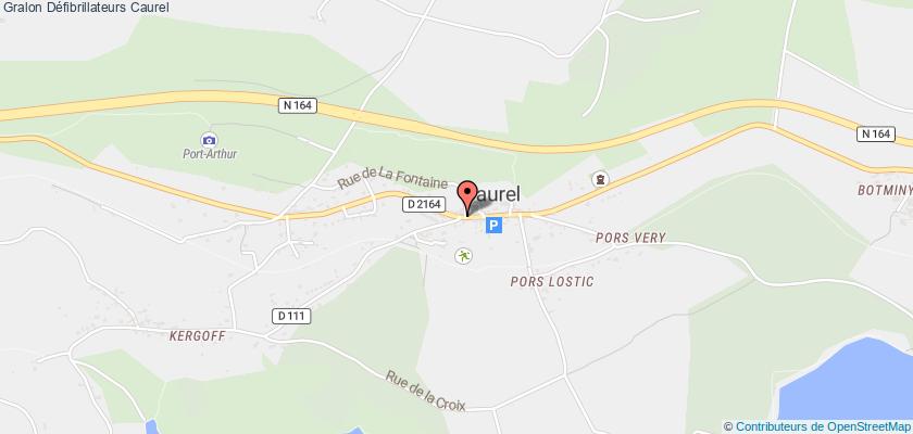 plan défibrillateurs Caurel