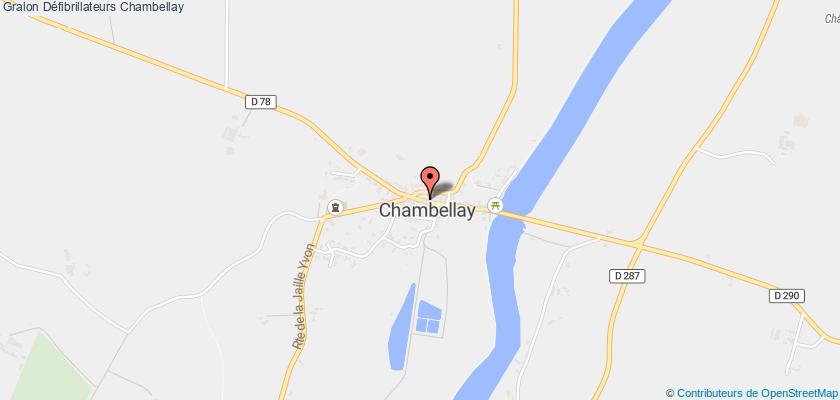 plan défibrillateurs Chambellay