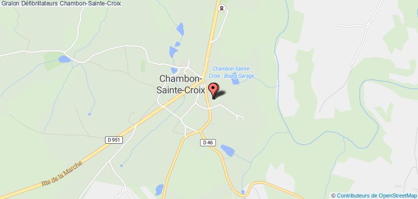 plan défibrillateurs Chambon-Sainte-Croix