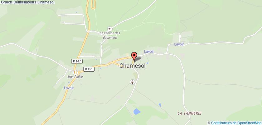 plan défibrillateurs Chamesol