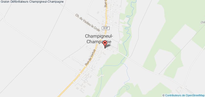 plan défibrillateurs Champigneul-Champagne