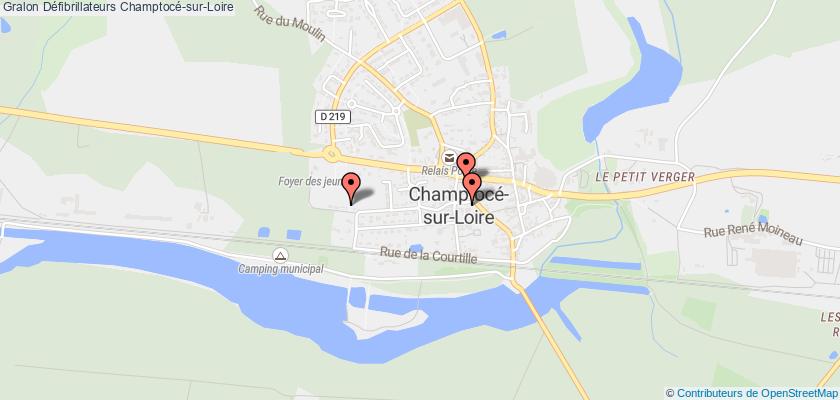 plan défibrillateurs Champtocé-sur-Loire