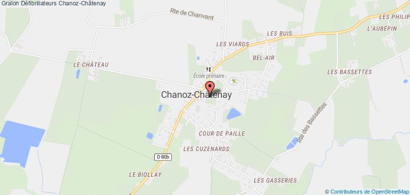 plan défibrillateurs Chanoz-Châtenay