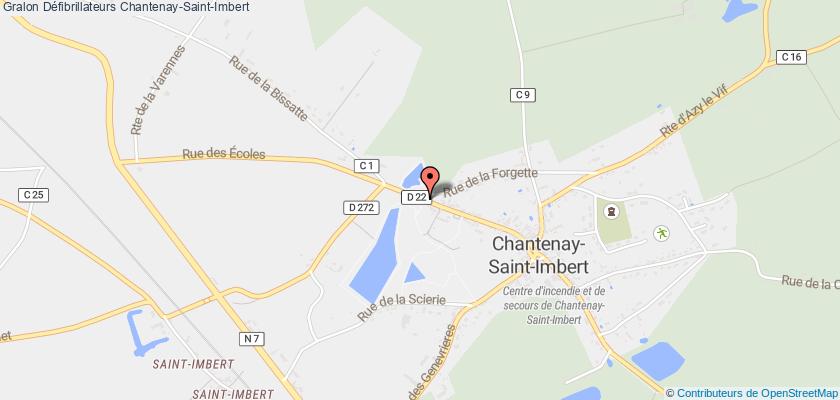 plan défibrillateurs Chantenay-Saint-Imbert