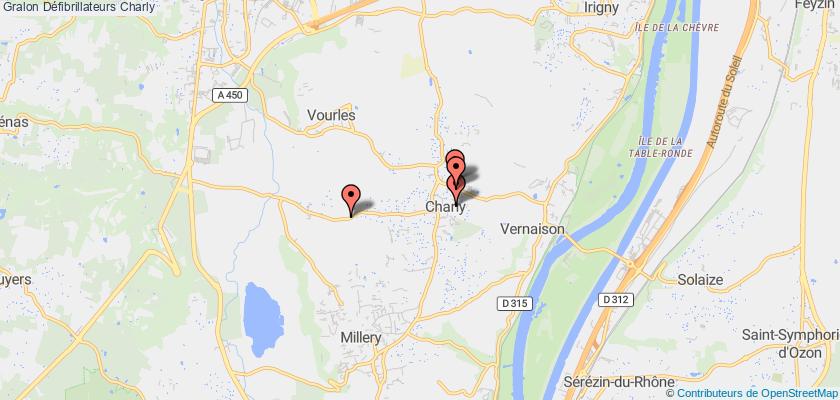 plan défibrillateurs Charly