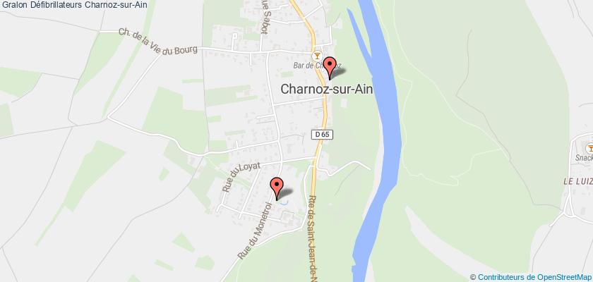 plan défibrillateurs Charnoz-sur-Ain