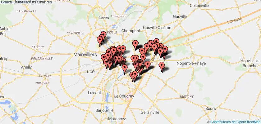 plan défibrillateurs Chartres
