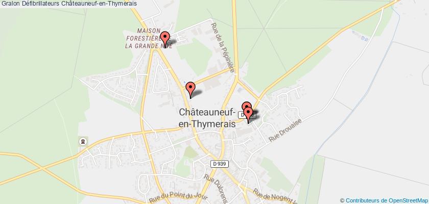 plan défibrillateurs Châteauneuf-en-Thymerais