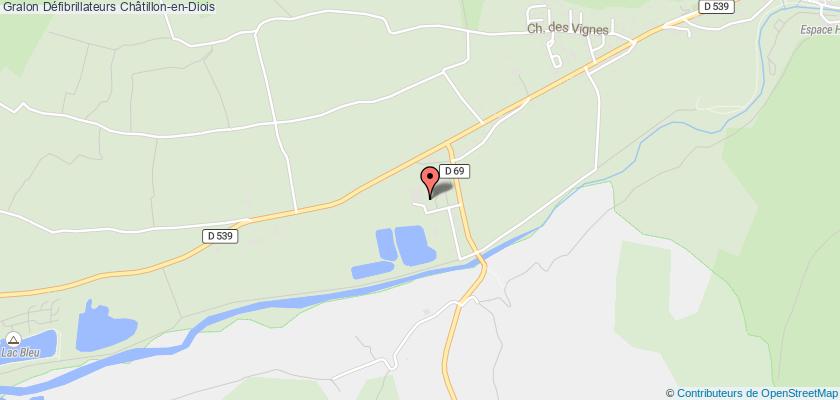 plan défibrillateurs Châtillon-en-Diois