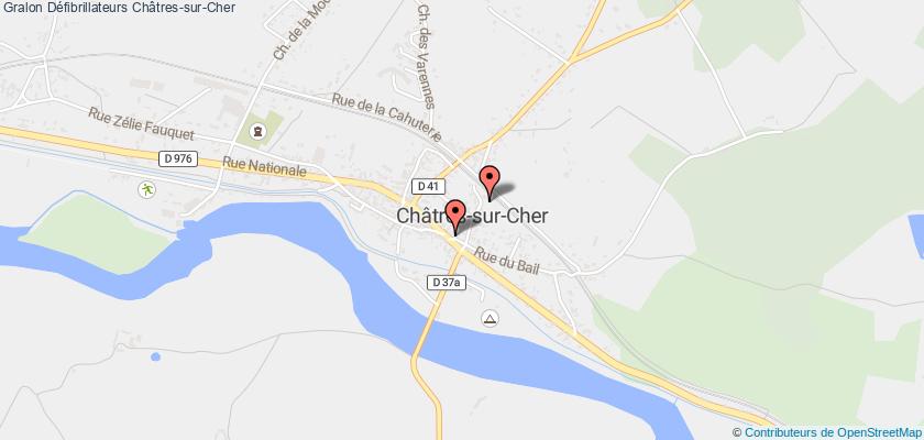 plan défibrillateurs Châtres-sur-Cher