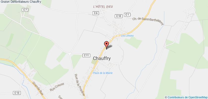 plan défibrillateurs Chauffry
