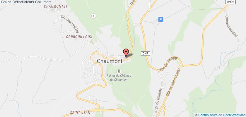 plan défibrillateurs Chaumont