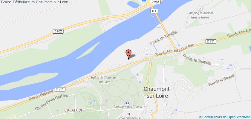 plan défibrillateurs Chaumont-sur-Loire