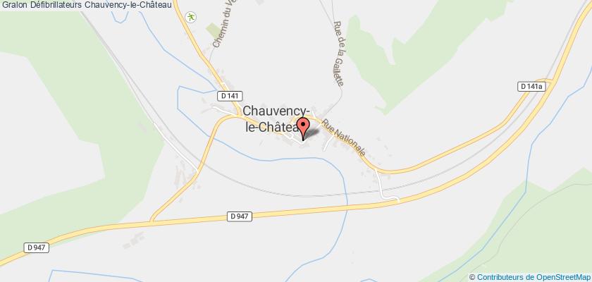 plan défibrillateurs Chauvency-le-Château