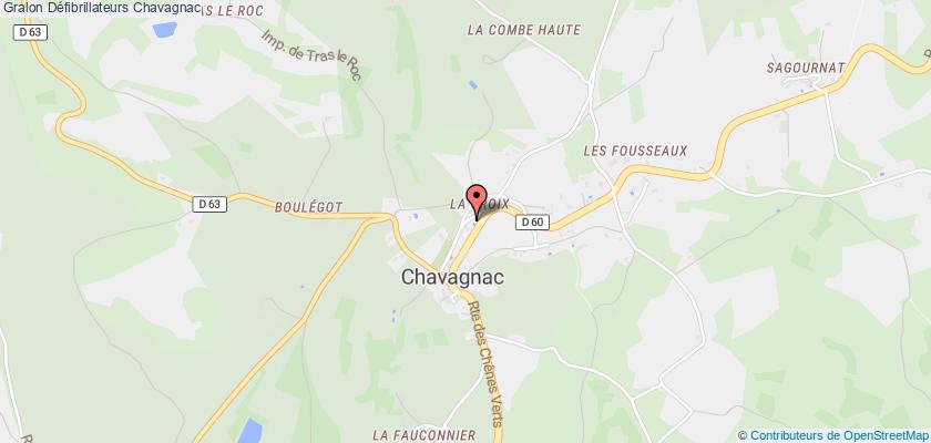 plan défibrillateurs Chavagnac