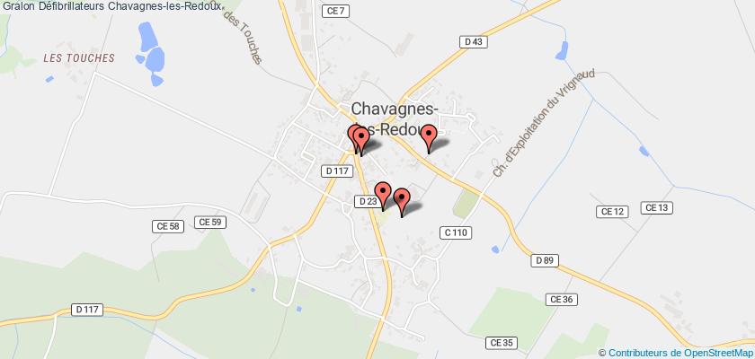 plan défibrillateurs Chavagnes-les-Redoux