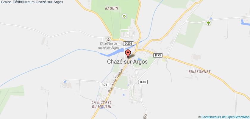 plan défibrillateurs Chazé-sur-Argos