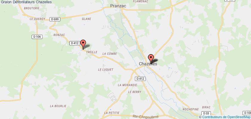 plan défibrillateurs Chazelles