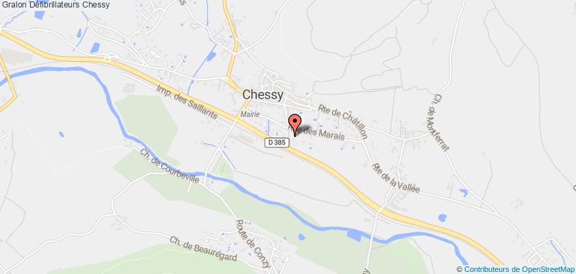 plan défibrillateurs Chessy