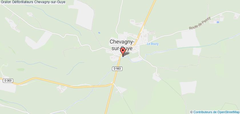plan défibrillateurs Chevagny-sur-Guye