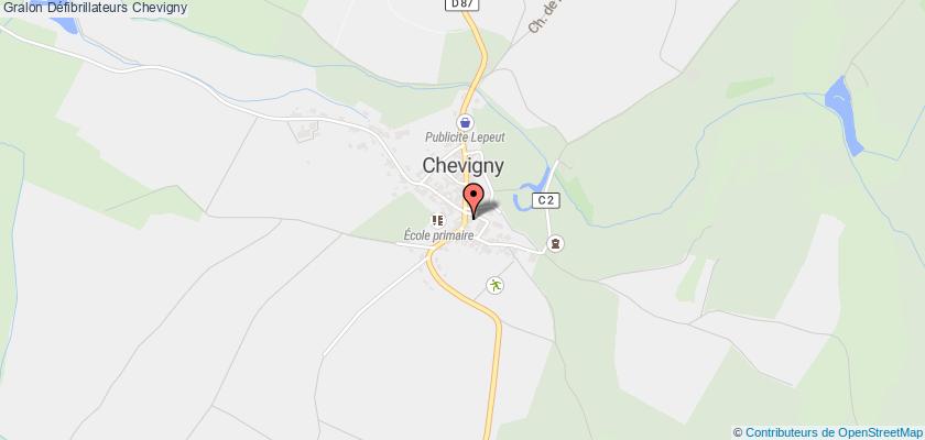 plan défibrillateurs Chevigny