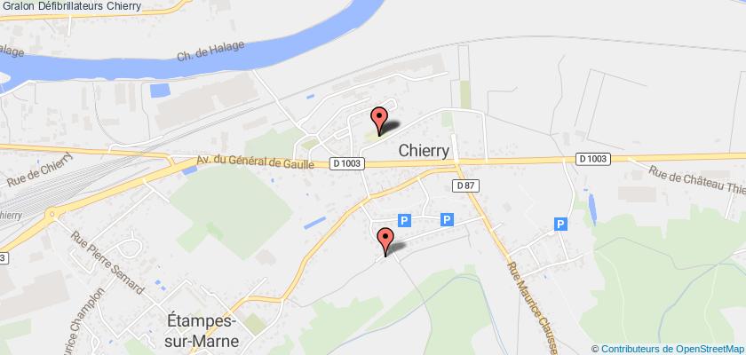 plan défibrillateurs Chierry