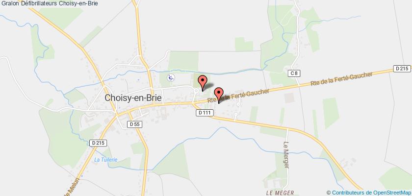 plan défibrillateurs Choisy-en-Brie