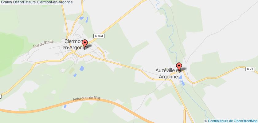 plan défibrillateurs Clermont-en-Argonne