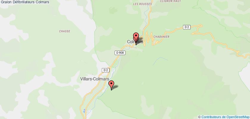 plan défibrillateurs Colmars