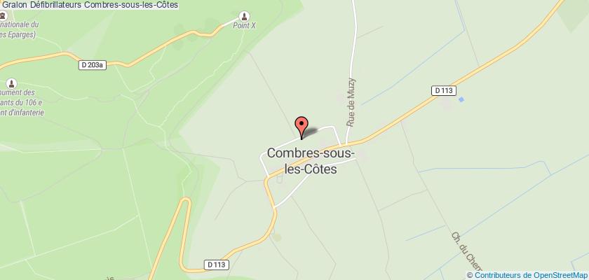 plan défibrillateurs Combres-sous-les-Côtes