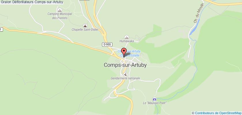 plan défibrillateurs Comps-sur-Artuby